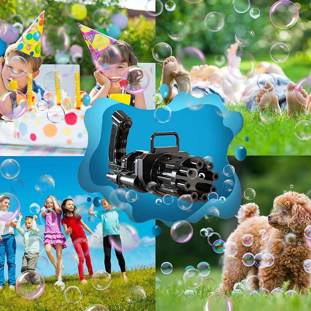 8 Hole Automatic Bubble Maker Electric Bubble Gun (random Color)