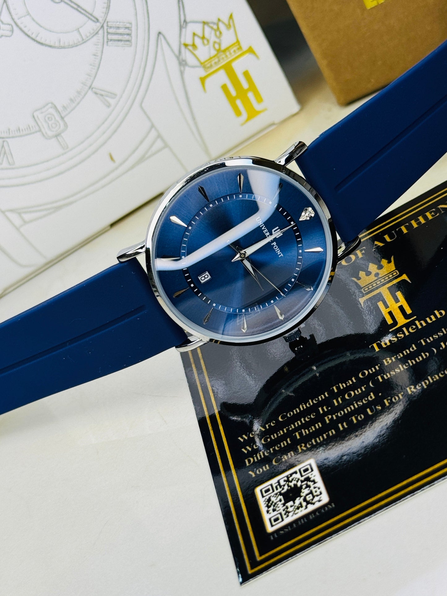 Aqua Blue Slim Balloon Universe Point Watch