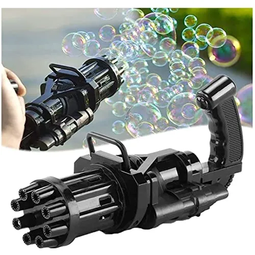 8 Hole Automatic Bubble Maker Electric Bubble Gun (random Color)