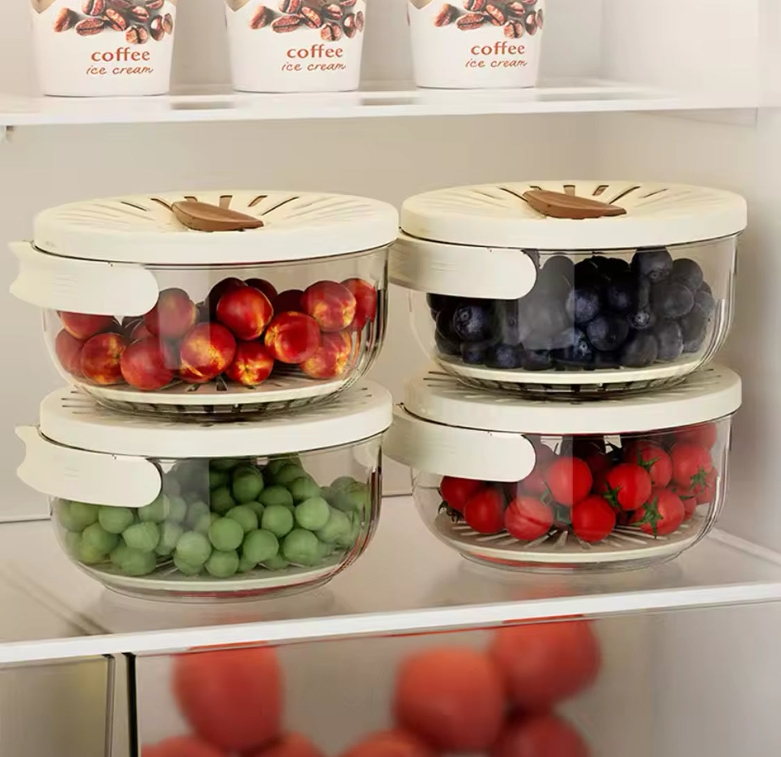 2 In 1 Vegetable Drainer and Strainer Fruit Basket