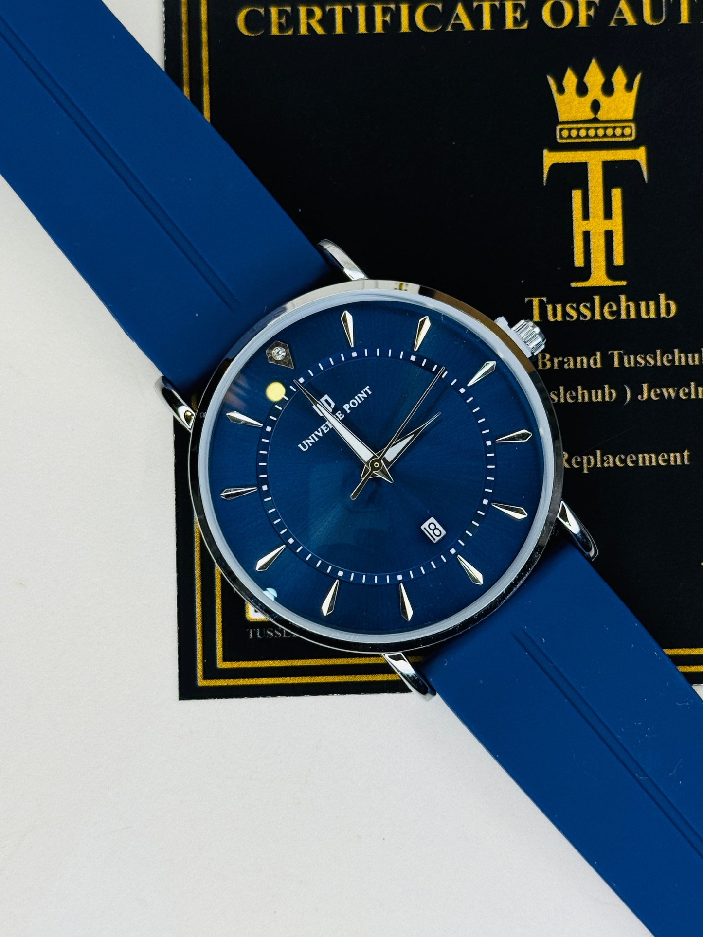 Aqua Blue Slim Balloon Universe Point Watch