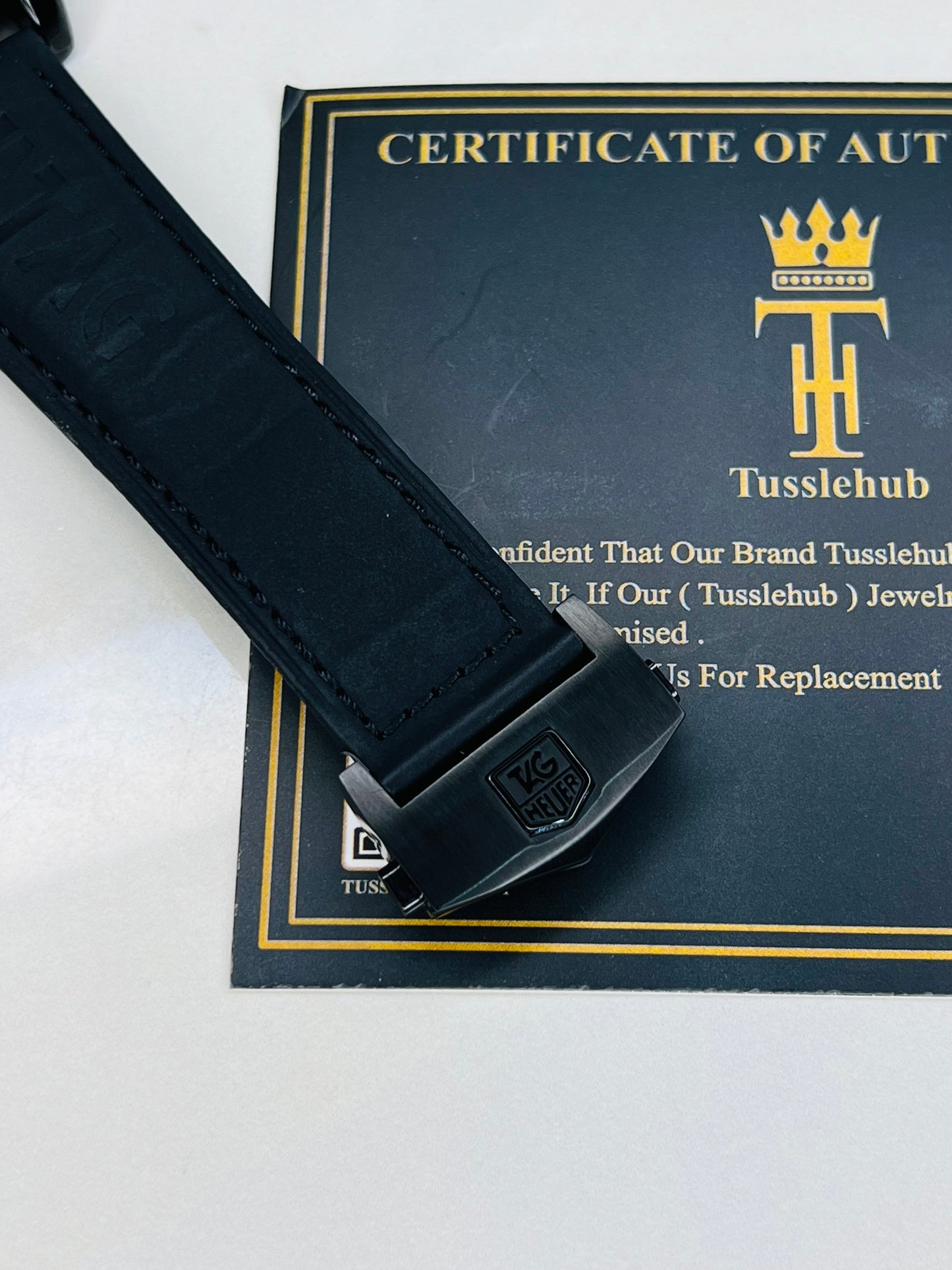 All Black Grand Carrera Chronographs Leather Watch