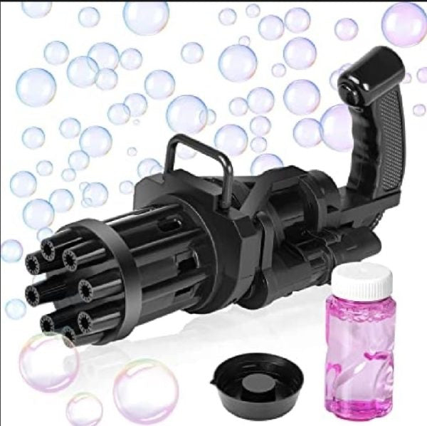 8 Hole Automatic Bubble Maker Electric Bubble Gun (random Color)