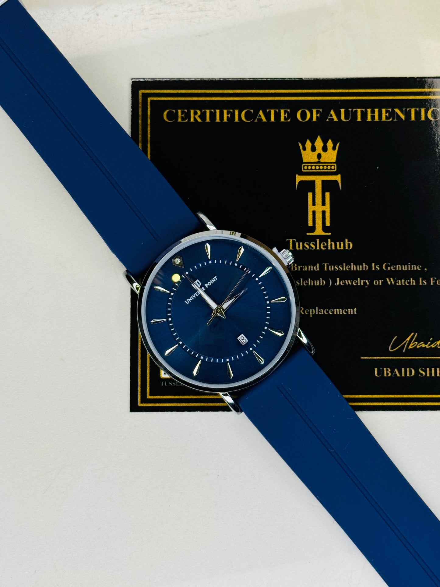 Aqua Blue Slim Balloon Universe Point Watch
