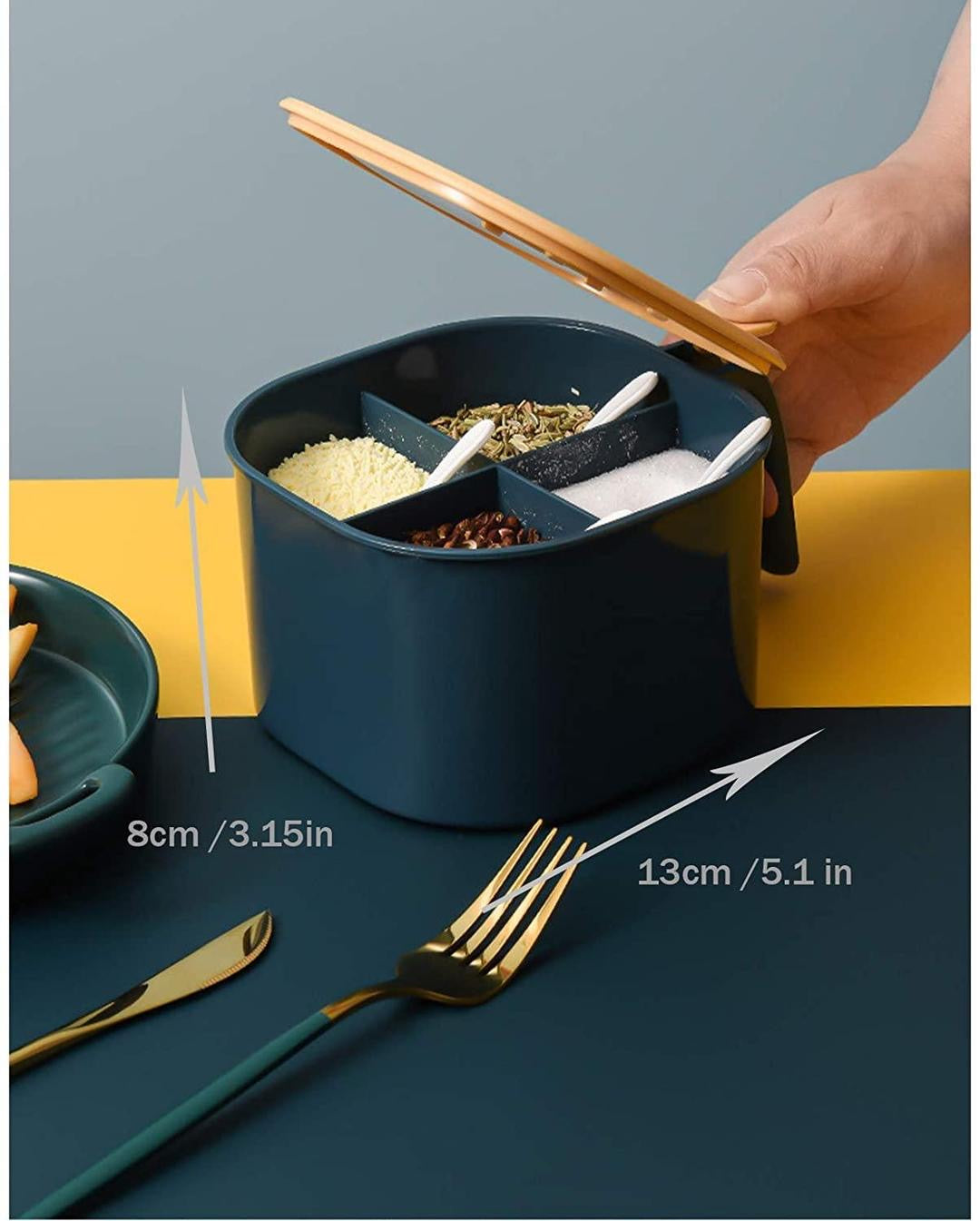 4 in 1 Multicolour Masala Box Set