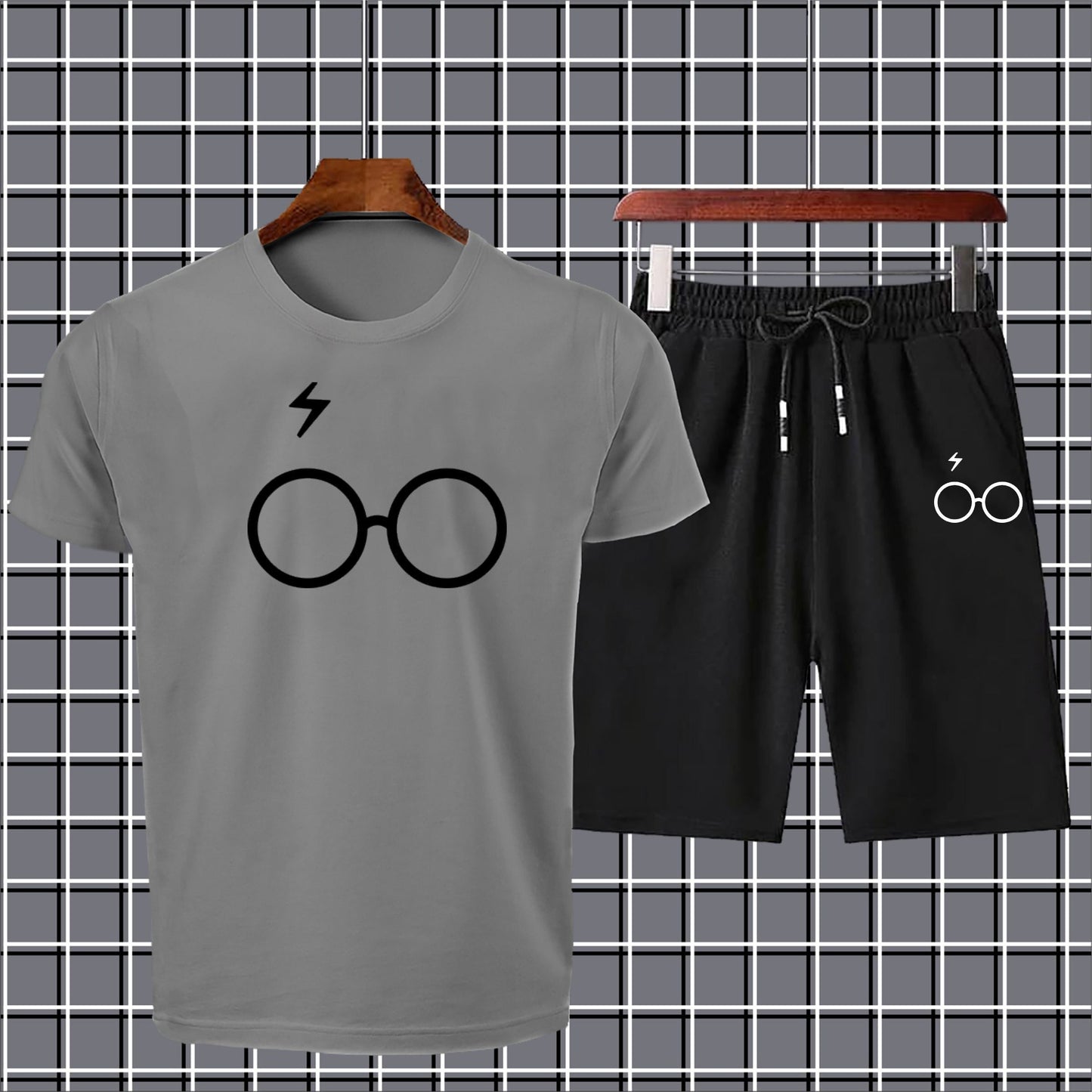 Harry potter summer gym wear tracksuit Tshirt+short soft & comfortable fabric-maroon