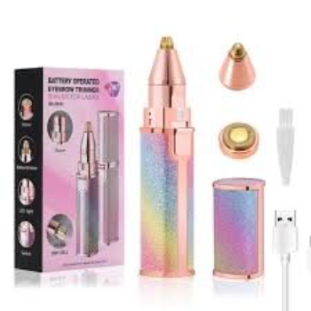 2-in-1 Rechargeable Electric Hair Remover & Eyebrow Trimmer for Women