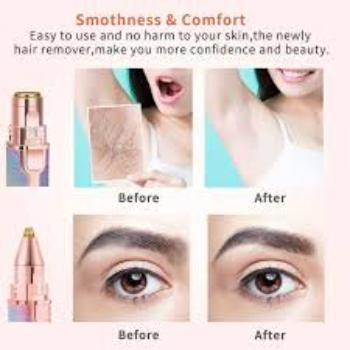 2-in-1 Rechargeable Electric Hair Remover & Eyebrow Trimmer for Women