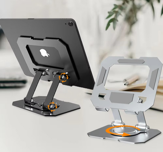 360° Rotating Metal Tablet & Mobile – Adjustable, Foldable Stand
