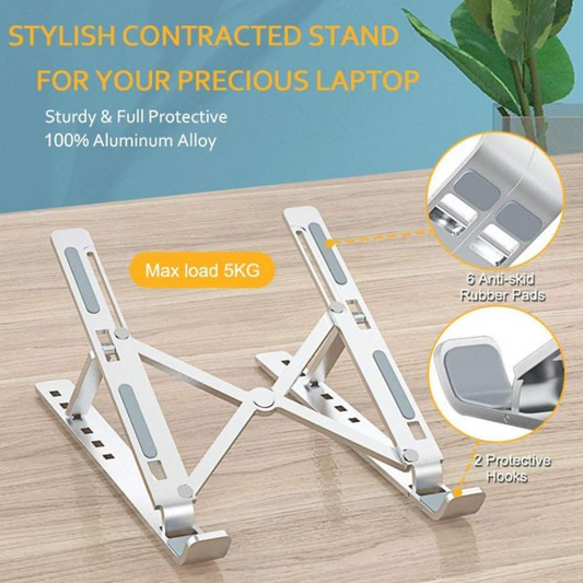 Adjustable Portable Folding Notebook Stand | Foldable Laptop Stand
