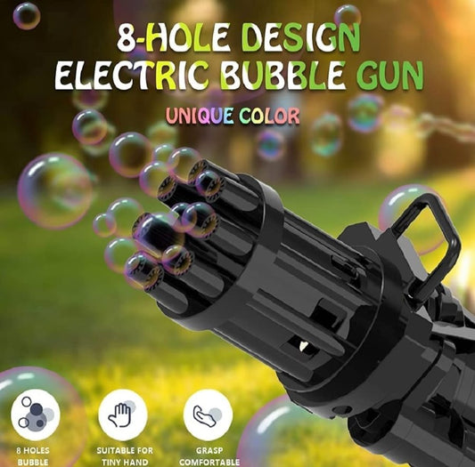 8 Hole Automatic Bubble Maker Electric Bubble Gun (random Color)
