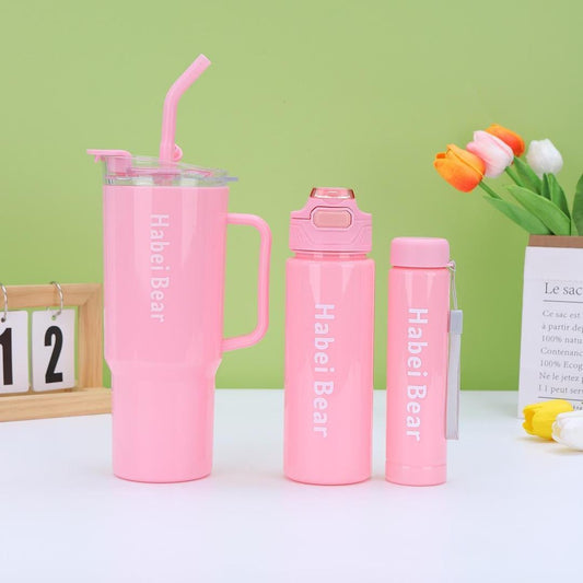 3-Piece Tumbler & Bottle Set – BPA-Free & Gym-Ready