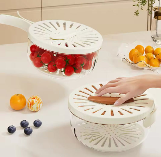 2 In 1 Vegetable Drainer and Strainer Fruit Basket